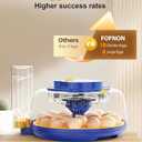 18 Chicken Egg Incubators for Hatching Eggs: Egg Incubator with Automatic Egg Turning and Humidity Control - Egg Candler - Temperature & Humidity Display - Used to Hatch Quail, Chicken, Duck and Goose