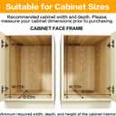 2-Tier Kitchen Cabinet Pull Out Shelf and Drawer Organizer Slide Out Pantry Storaqe Basket in Multiple Sizes (16" W x 21" D)