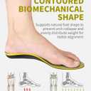 WalkHero Heavy Duty Arch Support Inserts,220+ lbs Plantar Fasciitis Insoles for Men Women, Pain Relief Orthotic Insert for Flat Feet, Standing All Day or Daily Walking Mens 11-11.5 | Womens 13-13.5