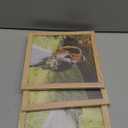 TKYGU 8x8 composite wood Picture Frame Set of 3, Real Glass for Rustic Natural 8x8in Poster Frames- Art Frame, Wall Hanging-Tabletop Display Gallery Family Wedding Memorial Pic Frame Best Gift