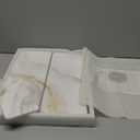 Large Stone Dish Drying Mat for Kitchen Counter Quick Dry Stone Dishes Mats Marbled Water Absorbing Diatomaceous Earth Drying Pad for Countertop Bottles Utensils Cups (Yellow White 24"x16"&8"x4")