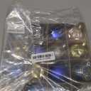 16PCS Christmas Balls Ornaments - 2.36in Blue and Gold Christmas Tree Decorations, Shatterproof Hanging Balls for Christmas Xmas Tree Holiday Wreath Decor (Blue & Gold)