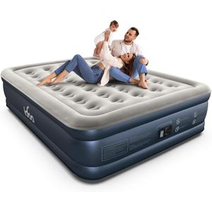 iDOO Air Mattress Queen with Built-in Pump, 18" Raised, up to 750 lbs