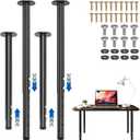 Adjustable Metal Table Legs 21-36 Inch, Heavy Duty Furniture Legs Set(4PCS)