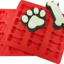 XL Dog Paw and Bone Mold Combo Pack - For Baking Paws and Bones - Silicone by MERRY BIRD