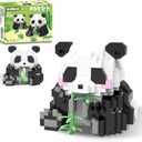 Mini Panda Building Blocks, 2 in 1, Party Favors- Micro Blocks Panda Toy for Kids 12 13 14 15 16+, Mini Blocks Building Sets for Adults, Easter/Birthday for Teens (606 PCS)