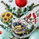 Christmas Ornaments, Dodosky 2.8in Ceramic Dragon Ornament, Xmas Decor, Christmas Tree Ornaments, Xmas Decorations for Tree, Holiday Ornament, Book Lover Gift, Gifts for Bookworm, Dragon Lovers