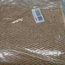 Faux Jute Runner Rug 2'x6', Washable & Non-Slip, Warm Taupe