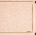 Epicurean All-In-One Cutting Board with Non-Slip Feet and Juice Groove, 14.5" 11.25", Natural/Black