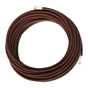 Helunsi 32.8ft Cloth Covered Lamp Cord, 18 AWG 2 Conductor Brown Vintage Electrical Cord Braided Electrical Wire, 18 Gauge Round Rayon Fabric Covered Wire for DIY Antique Industrial Lighting Project