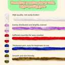 3.5 oz/Skein Chenille Plush Velour Cozy Float Lines for Fancy Lines for Crochet DIY Thick Weave Making Toys, Clothing (4 skeins, Sky Blue)