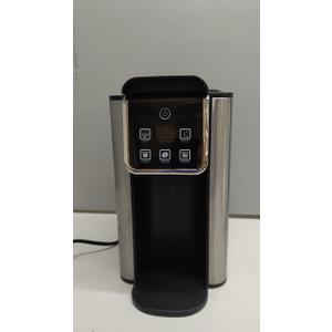 Hot & Iced Coffee Maker with Bold Setting, Single Serve Coffee Maker for K Cup and Grounds, 6-14 Oz Brew Sizes, 50 Oz Removable Water Tank, One Cup Coffee Machine with Reusable Filter, Black