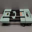 Voipvvii Folding Hand Truck 500lbs, Portable Heavy Duty Dolly Cart, 6 Wheels Collapsible Luggage Cart with 2 Elastic Ropes - Compact Trolley Cart for Easy Moving - Ideal Hand Cart for Travel and More (1.70, Green)