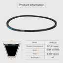 Uxcell 2pcs 3VX320 Rubber V-Belt, Raw Edge Cogged Industrial V Belt 32" Length x 0.38" Width x 0.32" Thickness