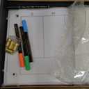 Clear Glass Weekly Dry Erase Calendar Non-Magnetic Whiteboard for Wall, 7 Day to Do List, Menu & Meal Planner White Board for Kitchen Home Office, 23x9.5, 4 Markers Included, Yeoux