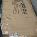 HAIOOU Coffee Table, Mid Century Modern Style Cocktail Table TV Stand with Drawer, Open Storage Shelf, Stable Floor-Anti-Scratching Pine Leg for Home, Office, Living Room - Black