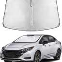 EcoNour Windshield Sunshade Compatible for Nissan Versa 2020-2023 2024 2025, Sun Visor for Front Windshield & Window Sun Shade Cover, UV Heat Blocker & Protector, Car Accessories