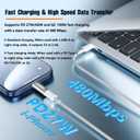 8 Pin to USB C Adapter 2 Pack,27W PD Fast Charging 480Mbps Data Transfer,Type C to 8 Pin Converter Compatible with Phone 15/16/17 Series,Pad Pro,G-alaxy,Not for Headphones/OTG/Flash Drive/Pencil Gray