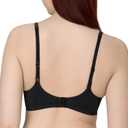 Maidenform Women's Underwire Bra, Barely There No-Show Bra, Full Coverage, Adjustable & Convertible Straps (Black)