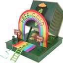 COCHIE Leprechaun Trap Kit for Kids St. Patrick's Day Decorations DIY Wood Craft, Make A Trap to Catch A Leprechaun, St Patricks Day Toys Gifts for Kids Classroom Activity Party Supplies (Green)