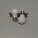 LED Appliance Bulb, 40W Equivalent, Range Hood Light Bulbs, Soft White 2700K, 5W 500 Lumens, Non-Dimmable, E26 Base, Refrigerator Light Bulb, A15 Frosted, Pack of 2, Freezer Fridge Light Bulb