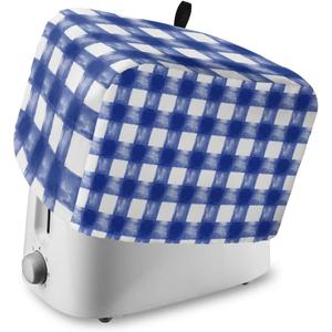 Toaster Covers 2 Slice Slot Buffalo Check Watercolor Bread Machine Oven Cover Blue White Plaid FarmHouse Kitchen Bakeware Protector Fingerprint Protection Small