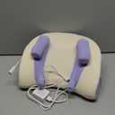 Shoulder and Neck Heating Massage Pillow, Electric Neck Massager with Heat, 3 Modes & Adjustable Strength, Deep Tissue Cervical Massager for Neck Shoulder Pain Relief, White Purple