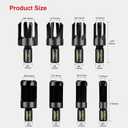 ANGELSWORD 8 PCS Rusty Wood Plug Cutter Drill Bit Set, 1/4", 3/8", 1/2", 5/8" Barrel Type and Claw Type with 1/4" Hex Shank, Plug Cutters for Woodworking