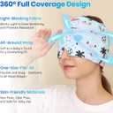 Migraine Relief Cap, Beach Style | Reusable, Hot & Cold Therapy, Odorless Gel Ice Head Wrap, For Tension, Stress, Sinus & Headache