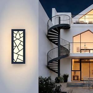 TRUWELLA Outdoor Wall Lights 11.8inch Modern Outdoor Wall Sconce LED Long Wall Sconces Black Front Porch Light Waterproof Led Wall Light IP67 3000K Exterior Lighting fixtures