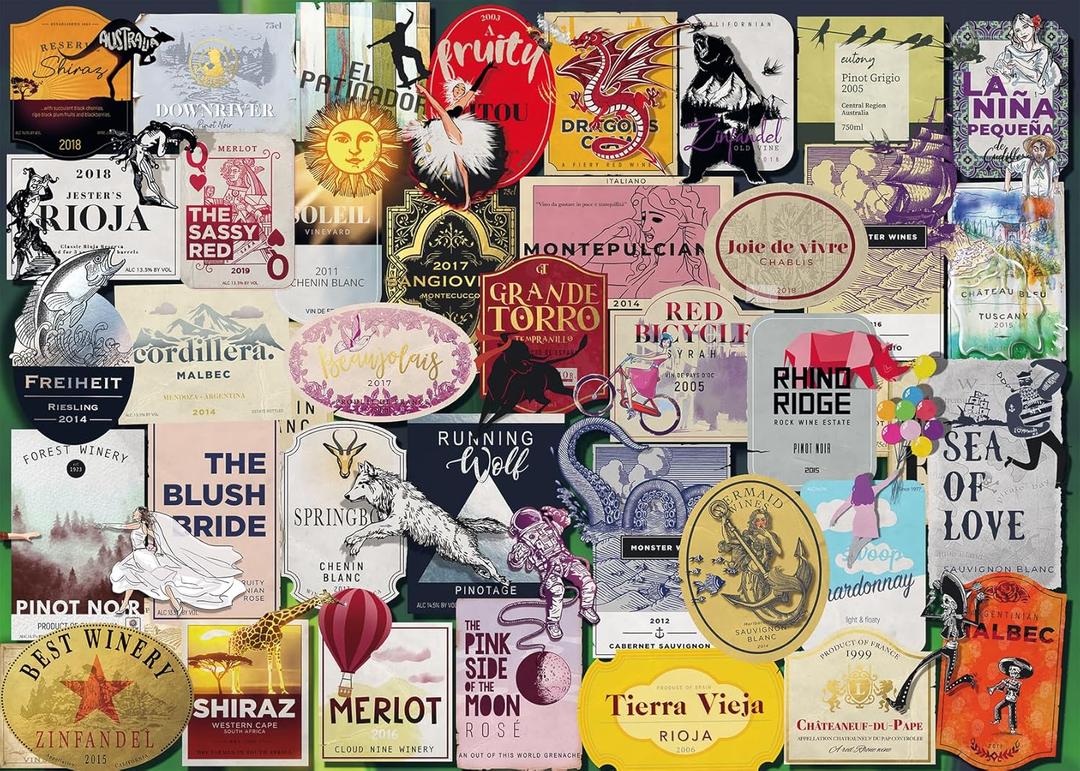 Ravensburger Labels 1000 Piece Jigsaw Puzzle for Adults - 12000547 - Handcrafted Tooling, Made in Germany, Every Piece Fits Together Perfectly