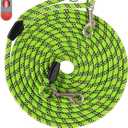 Long Rope Leash for Dog Training 16FT 30FT 50FT 100FT, Reflective Threads Check Cord Recall Training Agility Dog Lead for Large Medium Small Dogs, Dog Tie-out cable for Playing, Camping, or Backyard (16FT* 3/8 inch, Green)