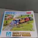 Train Set for Toddlers w/Steam, Music & Lights - First Choo Choo Train for Toddlers, Electric Train Set for Kids, Magnetic Train Toys, Christmas Birthday Gifts for Boys Girls