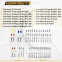 Electrical Harness Plug Kit for 2017-2020 Ford F250 F350 F450 F550 Super Duty 6.7L Powerstroke Diesel, Weatherproof Protective Caps Set (Pins Not Included)