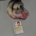 Pink And Blue Wig Short Wavy Wig Halloween Costume Wigs For Women (Blonde Omber/Curly -1)