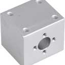 CNBTR 34x30x30mm Silver Ballscrew Nut Housing Bracket Holder T8 Trapezoidal Screw Seat for 3D Printer/Coding Machine
