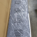 Amazon Basics Faux Linen Upholstered Tufted Headboard with Adjustable Height, King, Gray