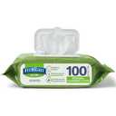 Pack of 6 Medline FitRight Aloe Personal Wipes, 8 x 10 Inches, Scented, Soft Pack with Flip Top Lid, Pack of 100