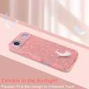 MATEPROX Compatible with iPhone Air Case 6.5'' [2025], Glitter Bling Trendy Sparkle Protective 3-Layer Shockproof Anti-Scratch Cover for Girls Women -Pink