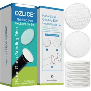 2 Pcs Nano Glass Sandpaper Disc for APRELM Electric Foot Callus Remover with 60 Pieces Replaceable Round Double-Sided Adhesive Pads Replaceable Sandpaper Disc