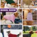 Dog Sweaters for Small Medium Large Dog, Classic Turtleneck Pet Clothes Warm Thermal Doggy Winter Coat, Thick Double Knitting Collar Pullover Cold Weather Puppy Jacket for Indoor & Outdoor Wear (Dark Green)