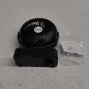 Portable Camping Fan with LED Lantern- 40H Work Time Rechargeable Battery Operated Fan with Hanging Hook for Tent Car RV Hurricane Emergency Outages Survival Kit (5")