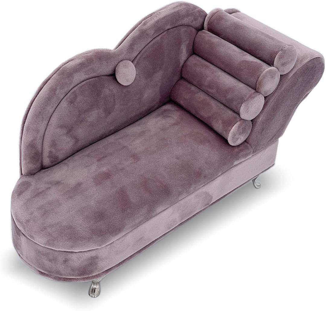Yikko 1/6 Sofa Cushions for Dollhouse Living Room or Bedroom Decor, 12inch Dolls Accessories, Furniture for Blythe-Doll, Gift for Women Jewelry Box