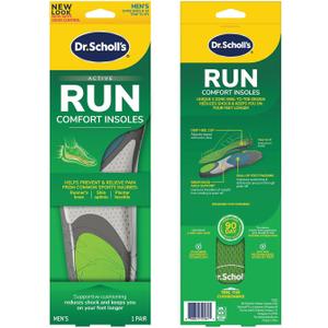 Dr. Scholl's Run Active Comfort Insoles,Trim to Fit Inserts (1 Pair (Pack of 1)), US 6 - 10 W / US 8 - 14 M