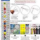 Joyhoor Stamped Cross Stitch Kits for Beginners, Needlepoint Kits for Adults, 11CT Counted Embroidery Kits-Cats Admiring The Moon 18x18 inchs (Artstyle07)