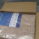 GarveeHome 5x7 Washable Area Rug for Bedroom Living Room Non Slip Modern Bordered Throw Rugs Low Pile Soft Checkered Dining Room Area Rugs Geometric Throw Carpet for Kitchen Nursery Office, Taupe