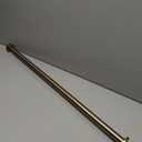 Ivilon Tension Curtain Rod - Spring Tension Rod for Windows or Shower, 36 to 54 Inch. Warm Gold