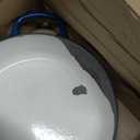 VORRINGARD Cast Iron Enameled Dutch Oven Pot with Lid for Bread Baking, Bread Oven, 6 Quart, Blue