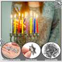 Kigeli 50 Pcs Easter Pin Star of David Interfaith Enamel Pins Bulk Christian Cross Label Brooch for Messianic Jewish Jewelry(Silver)