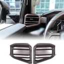 Aunginsy Car Center Console Side Air Conditioning Outlet Trim Cover Compatible with Toyota Tundra/Sequoia 2022-2025 2026, ABS Dashboard Side A/C Wind Vent Panel Decorative Frame Protector Accessories